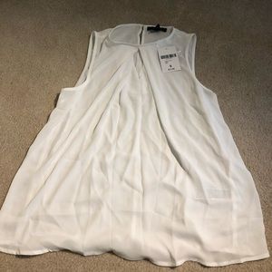 NWT white blouse with cut out detail